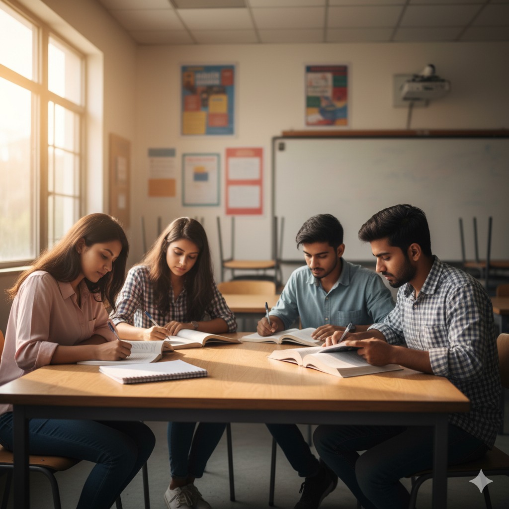 Students learning together at HarxaTech